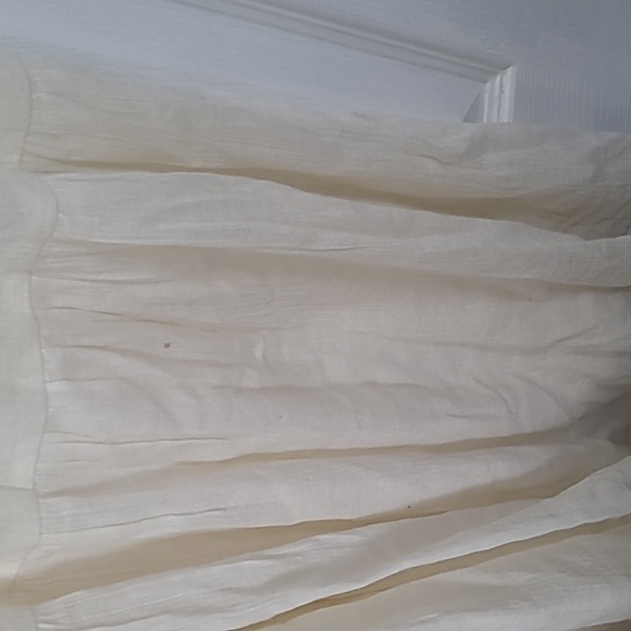 American Eagle Cream Crochet Tiered Maxi Dress - Picture 12 of 13